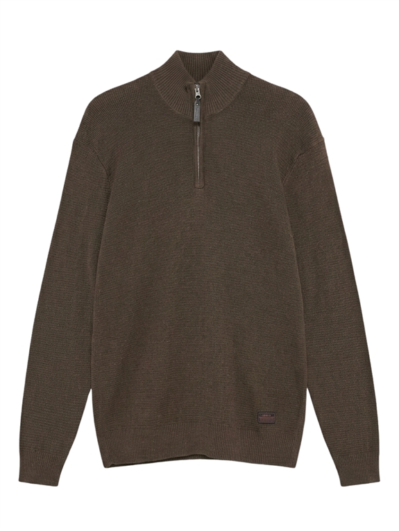 Signal CooperSi Half Zip Structure - Brown Otter Melange